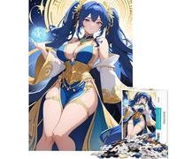 Puzzle da 1000 pezzi per adulti puzzle con ragazza anime e sfera magica puzzle antistress da 1000 pezzi migliora la memoria compleanno e Natale (50x75cm)