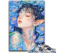 Puzzle da 1000 pezzi per adulti, puzzle con ragazze anime per adolescenti, antistress per ammazzare il tempo durante le vacanze, per migliorare l'amore tra coppie (38x26cm)