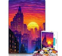 Puzzle da 1000 pezzi per adulti, puzzle con scene di strada cittadine per adolescenti, attività divertenti per la casa, giocattoli per i giorni di pioggia, regali di compleanno (dimensioni 38x26cm)