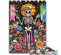 Puzzle da 1000 pezzi per adulti, puzzle con scheletro non morto per adolescenti, giochi divertenti Ogni pezzo è unico Gioco divertente e stimolante per tutta la famiglia (38x26cm)