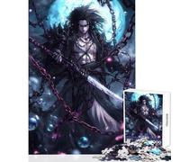 Puzzle da 1000 pezzi per adulti,puzzle con tema samurai anime dark,giocattolo educativo,regalo divertente per gioco educativo Ogni pezzo è unico,dimensioni 38x26cm