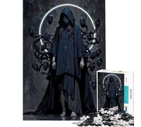 Puzzle da 1000 pezzi per adulti puzzle con teschio evocatore signora dei sussurri gioco pratico gioco intellettuale opera d'arte regalo di compleanno (dimensioni 50x75cm)