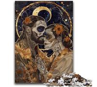 Puzzle da 1000 pezzi per adulti, puzzle con teschio in stile messicano per adolescenti, antistress per ammazzare il tempo durante le vacanze, per migliorare l'amore tra coppie (38x26cm)