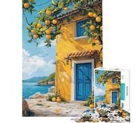 Puzzle da 1000 pezzi per adulti puzzle con un'estetica di una casa dipinta gioco pratico antistress regalo di Natale o compleanno (dimensioni 38x26cm)