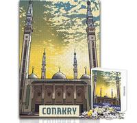 Puzzle da 1000 pezzi per adulti Puzzle Conakry Gioco impegnativo Giocattoli Modello Assemblaggio Regalo Compleanno Dimensioni 38x52cm