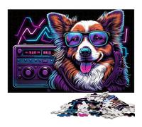 Puzzle da 1000 pezzi per adulti, puzzle Corgi per adulti, gioco rompicapo per adolescenti, regalo perfetto per le vacanze, 50x75CM/19,68x29,52 pollici
