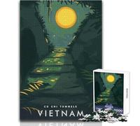 Puzzle da 1000 pezzi per adulti, puzzle Cu Chi Tunnels Vietnam, gioco impossibile, regali per donne, giocattoli antistress, dimensioni 38x26cm
