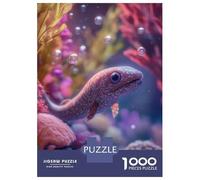 Puzzle Da 1000 Pezzi Per Adulti Puzzle Curious Baby Eel Fish in Coral Reef Puzzle Per Adulti Giocattolo Decorazione Da Parete Un'opera D'arte Attività Divertenti A Casa 38x26cm/1000pcs