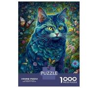 Puzzle Da 1000 Pezzi Per Adulti Puzzle Cute Cat Butterfly Puzzle Per Adulti Gioco Rompicapo Migliora La Memoria Attività Divertenti A Casa 70x50cm/1000pcs