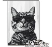 Puzzle da 1000 pezzi per adulti, puzzle da 1000 pezzi a forma di gatto, sviluppa la coordinazione occhio-mano, perfetto come regalo di compleanno (dimensioni 26x38cm)