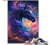Puzzle da 1000 pezzi per adulti, puzzle da 1000 pezzi con cavallo viola da sogno, ideale per il divertimento in famiglia, regalo perfetto per feste e compleanni (dimensioni 50x75cm)