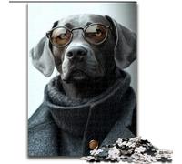 Puzzle da 1000 pezzi per adulti, puzzle da 1000 pezzi raffigurante un bel cane, ideale per sviluppare la coordinazione occhio-mano, perfetto come regalo di compleanno (dimensioni 26x38cm)