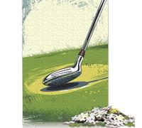 Puzzle da 1000 pezzi per adulti, puzzle da golf club per adulti, puzzle in cartone, decorazione per la famiglia, 38x26 cm/1000 pezzi