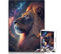 Puzzle da 1000 pezzi per adulti, puzzle da regalo, re della giungla, rilassante, divertente, per il tempo libero, di alta qualità, con taglio preciso, dimensioni: 50x75cm