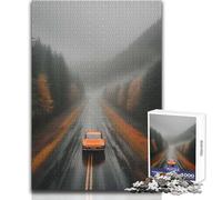 Puzzle da 1000 pezzi per adulti, puzzle da regalo, Sur Ma Route Forest Drive, rompicapo, giochi per famiglie, analisi e logica, giocattoli fai da te, dimensioni 38x26cm