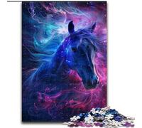 Puzzle da 1000 pezzi per adulti, puzzle da sogno a forma di cavallo viola, in cartone, idea regalo di compleanno, gioco rompicapo impegnativo, 1000 pezzi(26x38cm)