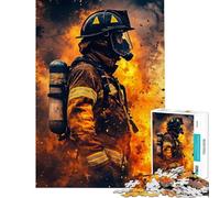 Puzzle da 1000 pezzi per adulti puzzle d'azione con pompieri gioco per famiglie sfida impegnativa regalo per amici e parenti (dimensioni 38x26cm)