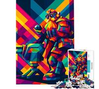 Puzzle da 1000 pezzi per adulti puzzle Deep Rock Galactic Dwarf Pop Art puzzle da 1000 pezzi decorazione per la casa giocattoli regali per donne regali per amici e familiari (38x52cm)