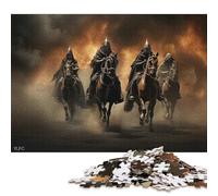 Puzzle da 1000 pezzi per adulti, puzzle dei quattro cavalieri dell'Apocalisse per adulti, puzzle di carta, giocattolo educativo antistress, puzzle 38x26 cm