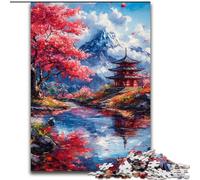 Puzzle da 1000 pezzi per adulti, puzzle dei templi giapponesi in cartone, ideale per decorare casa e ufficio, regalo perfetto per il compleanno, dimensioni 38x26cm