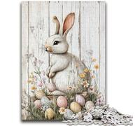 Puzzle da 1000 pezzi per adulti, puzzle del coniglietto pasquale per adolescenti, antistress per ammazzare il tempo durante le vacanze, per migliorare l'amore tra coppie (38x26cm)