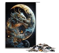 Puzzle da 1000 pezzi per adulti puzzle del drago coraggioso gioco impegnativo un'opera d'arte adatta per adolescenti dai 14 anni in su 75x50cm