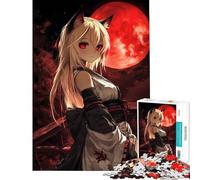 Puzzle da 1000 pezzi per adulti Puzzle del Guardiano della Luna Rossa Gioco per famiglie Schema di assemblaggio impegnativo da completare (Dimensioni 38x26cm)
