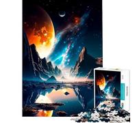 Puzzle da 1000 pezzi per adulti puzzle del lago marziano giocattoli educativi giochi divertenti sfida impegnativa regali per donne e uomini (dimensioni 38x52cm)