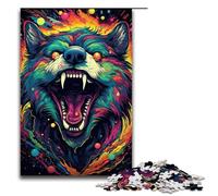 Puzzle da 1000 pezzi per adulti puzzle del lupo che ulula regali di compleanno per adolescenti dai 14 anni in su 75x50 cm