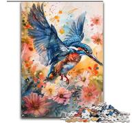 Puzzle da 1000 pezzi per adulti, puzzle del Martin Pescatore, rompicapo impegnativo, attività per famiglie, arredamento per la casa, regalo di Natale 50X75CM