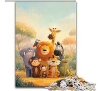 Puzzle da 1000 pezzi per adulti, puzzle del mondo animale africano, gioco rompicapo da 1000 pezzi per adolescenti, regalo perfetto per una serata di giochi in famiglia (dimensioni 50x75cm)