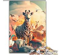 Puzzle da 1000 pezzi per adulti, puzzle del mondo animale in legno, ideale come regalo di compleanno o per le vacanze, giocattolo da festa, 1000 pezzi(50x75cm)