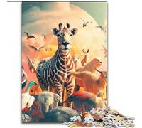 Puzzle da 1000 pezzi per adulti, puzzle del mondo animale, realizzato in cartone, decorazione fai da te, stimolante per il cervello, regali per le vacanze, 1000 pezzi(26x38cm)