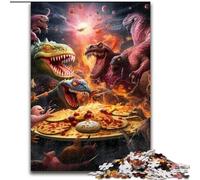 Puzzle da 1000 pezzi per adulti, Puzzle del mondo dei dinosauri, in legno, attività educativa per lo sviluppo delle abilità cognitive, 1000 pezzi(50x75cm)