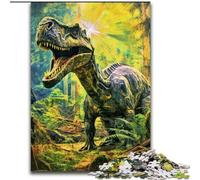 Puzzle da 1000 pezzi per adulti, Puzzle del mondo dei dinosauri in legno, perfetto per la casa o l'ufficio, regalo di Natale ideale(1000 pezzi, 50x75cm)