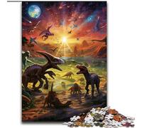 Puzzle da 1000 pezzi per adulti, puzzle del mondo dei dinosauri, realizzati in cartone, per adolescenti e famiglie, perfetto regalo di Natale, 1000 pezzi(26x38cm)