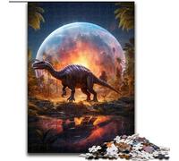 Puzzle da 1000 pezzi per adulti, Puzzle del mondo dei dinosauri, realizzati in cartone, regalo di Natale, ideali per ufficio, camera da letto, soggiorno, 1000 pezzi(26x38cm)