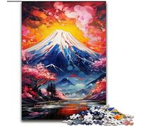 Puzzle da 1000 pezzi per adulti, puzzle del Monte Fuji per adulti, dimensioni 50x75cm, perfetti per adolescenti, per rafforzare i legami familiari, rompicapo e regalo fai da te per la casa.