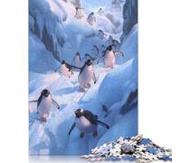 Puzzle da 1000 pezzi per adulti, puzzle del paese delle meraviglie invernali con pinguino, puzzle da 1000 pezzi in cartone, puzzle rilassanti, giochi rompicapo da 1000 pezzi (75x50 cm)