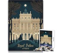 Puzzle da 1000 pezzi per adulti, Puzzle del Palazzo Reale di Madrid, Gioco educativo per famiglie, Decorazione perfetta, Regalo di compleanno, Dimensioni 38x52cm