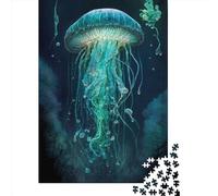 Puzzle da 1000 pezzi per adulti, puzzle del regno mitico delle meduse, puzzle di carta per adulti, giocattoli per l'intrattenimento della famiglia, 1000 pezzi (38x26 cm)