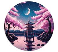 Puzzle da 1000 pezzi per adulti, puzzle del tempio giapponese per adulti, rompicapo impegnativo per adolescenti, divertimento per famiglie, regalo fai da te per la casa, 67,5x67,5 cm