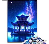Puzzle da 1000 pezzi per adulti, puzzle del tempio misterioso in legno, gioco interattivo per famiglie, regalo fai da te per la casa, sfida mentale, 1000 pezzi(50x75cm)