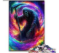 Puzzle da 1000 pezzi per adulti, puzzle del teschio della morte, gioco rompicapo da 1000 pezzi per adolescenti, regalo perfetto per una serata di giochi in famiglia (dimensioni 26x38cm)
