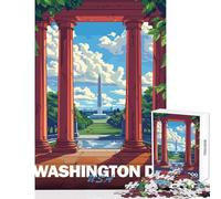 Puzzle da 1000 pezzi per adulti puzzle della città di Washington decorazione minimalista per la casa giocattoli opere d'arte regalo gioco pratico impegnativo da completare dimensioni 38x52cm