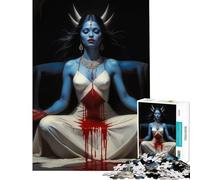 Puzzle da 1000 pezzi per adulti puzzle della dea Kali giochi per famiglie giocattoli avvincenti per coltivare la pazienza regalo di compleanno un'opera d'arte (dimensioni 75x50cm)