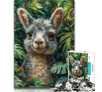 Puzzle da 1000 pezzi per adulti puzzle della giungla e alpaca per adolescenti ideali come regalo per tutta la famiglia dai 14 anni in su 75x50cm