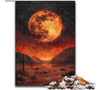 Puzzle da 1000 pezzi per adulti, puzzle della luna, perfetto per adolescenti, per rafforzare i legami familiari, rompicapo e regalo fai da te per la casa, 50x75cm