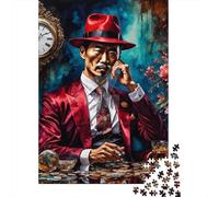 Puzzle da 1000 pezzi per adulti, puzzle della mafia cinese per adulti e puzzle in legno, decorazioni per la casa, regali per le vacanze, 1000 pezzi (75x50 cm)