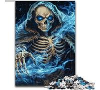 Puzzle da 1000 pezzi per adulti, puzzle della morte dello scheletro in legno, gioco rompicapo per adolescenti, regalo perfetto per le feste, dimensioni 50X75cm
